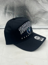 Load image into Gallery viewer, Minnesota Timberwolves NBA &#39;47 Brand Black Roscoe Hitch Snapback Adjustable Hat - Casey&#39;s Sports Store
