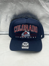 Load image into Gallery viewer, Colorado Avalanche NHL &#39;47 Navy Roscoe Hitch Adjustable Snapback Hat - Casey&#39;s Sports Store
