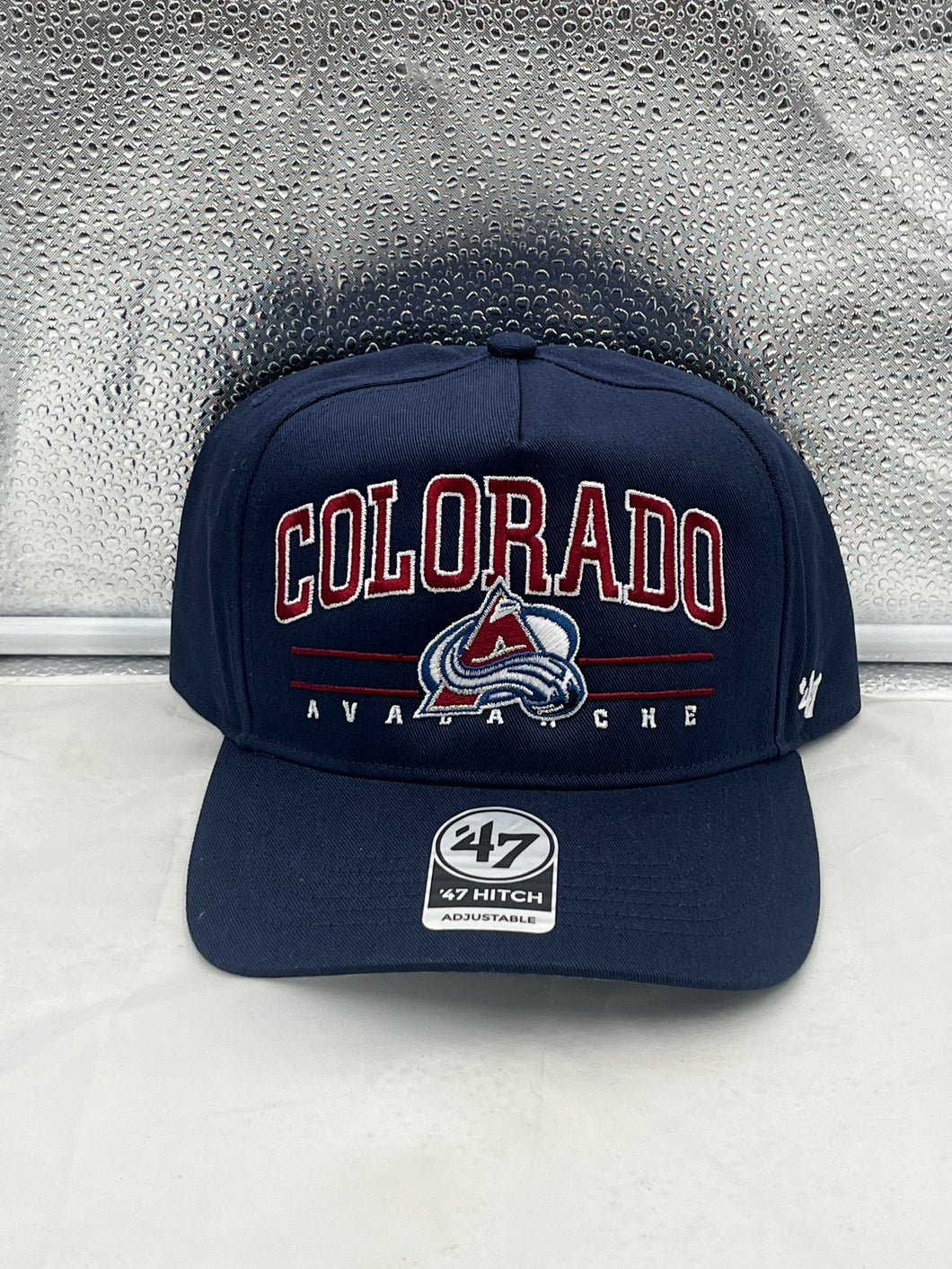 Colorado Avalanche NHL '47 Navy Roscoe Hitch Adjustable Snapback Hat - Casey's Sports Store