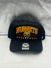 Load image into Gallery viewer, Denver Nuggets NBA &#39;47 Brand Black Roscoe Hitch Snapback Adjustable Hat - Casey&#39;s Sports Store
