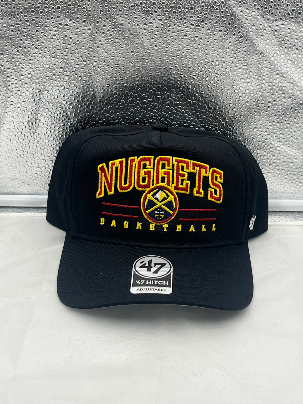 Denver Nuggets NBA '47 Brand Black Roscoe Hitch Snapback Adjustable Hat - Casey's Sports Store