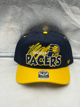 Load image into Gallery viewer, Indiana Pacers NBA &#39;47 Brand Navy Two Tone Hitch Snapback Adjustable Hat - Casey&#39;s Sports Store
