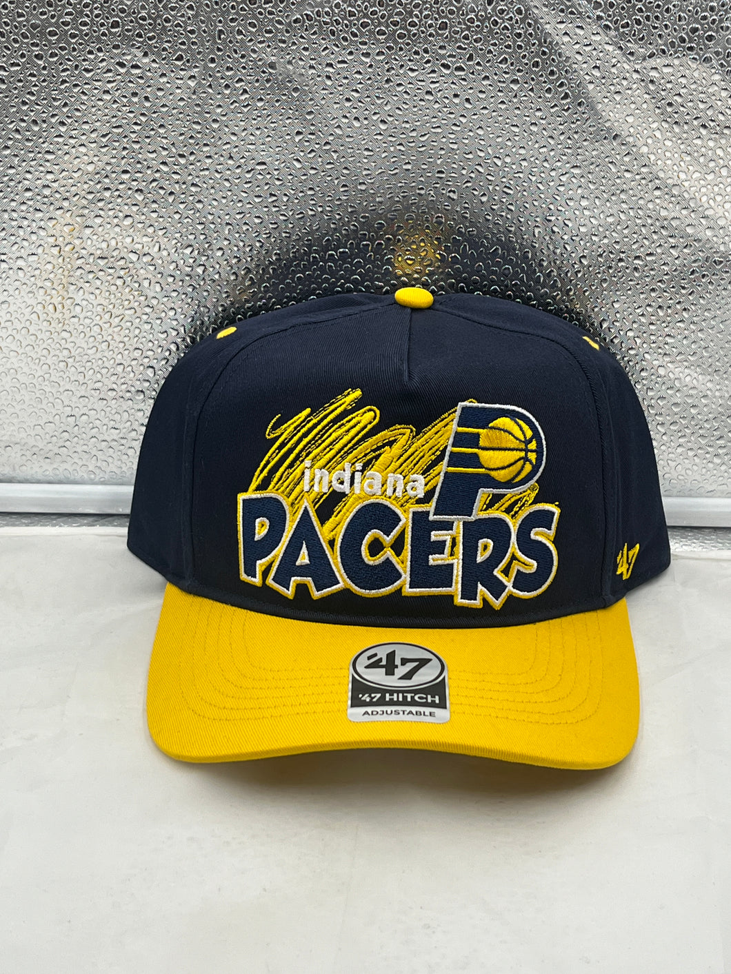 Indiana Pacers NBA '47 Brand Navy Two Tone Hitch Snapback Adjustable Hat - Casey's Sports Store