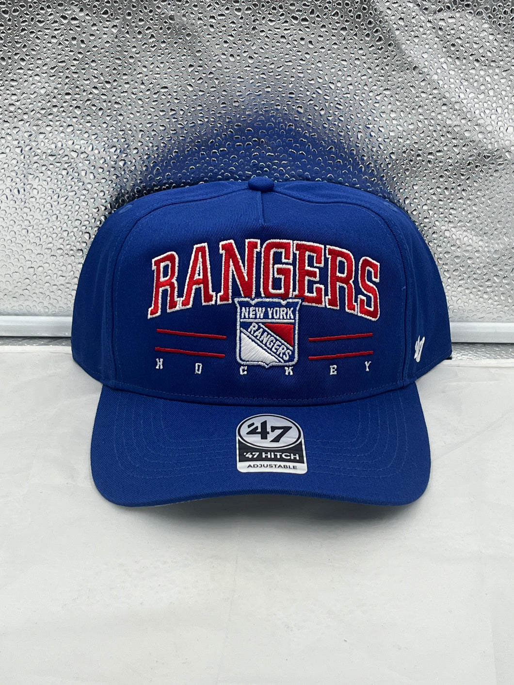 New York Rangers NHL '47 Blue Roscoe Hitch Adjustable Snapback Hat - Casey's Sports Store