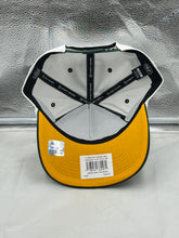 Load image into Gallery viewer, Close-up view of the Green Bay Packers NFL &#39;47 White TT Roscoe Hitch Rope Snapback Adjustable Hat, highlighting its adjustable snapback feature and durable design for all fans.
