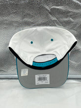 Load image into Gallery viewer, Back view of the adjustable Miami Dolphins NFL &#39;47 White TT Roscoe Hitch Rope Snapback Hat demonstrating the adjustable strap for a perfect fit.
