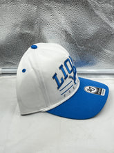 Load image into Gallery viewer, Detroit Lions NFL &#39;47 White TT Roscoe Hitch Rope Snapback Adjustable Hat featured in stylish design with bold team colors for ultimate fan pride.
