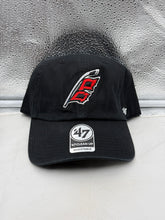 Load image into Gallery viewer, Carolina Hurricanes NHL '47 Brand Clean Up Black Adjustable Hat featuring the iconic logo on a sleek black design.
