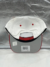 Load image into Gallery viewer, Tampa Bay Buccaneers NFL &#39;47 White TT Roscoe Hitch Rope Snapback Adjustable Hat worn by a fan, displaying team spirit and style at a game day event.

