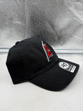 Load image into Gallery viewer, The Carolina Hurricanes NHL '47 Brand Clean Up Black Adjustable Hat showcased on a neutral background highlighting its quality fabric.
