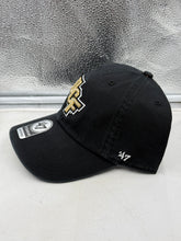 Load image into Gallery viewer, Stylish UCF Golden Knights NCAA '47 Brand Black Clean Up Adjustable Strapback Hat, perfect for game days and casual outings.
