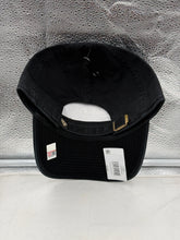 Load image into Gallery viewer, Close-up of the UCF Golden Knights NCAA '47 Brand Black Clean Up Adjustable Strapback Hat with adjustable strap features.
