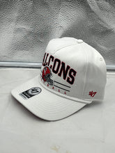 Load image into Gallery viewer, a white hat with the word wisconsin on it
