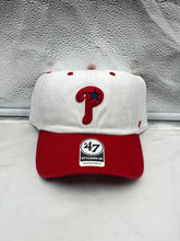 Load image into Gallery viewer, a red and white baseball cap with the number 47 on it
