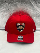 Load image into Gallery viewer, Florida Panthers NHL &#39;47 Red Hitch Adjustable Snapback Hat showcasing the vibrant red color and iconic team logo.
