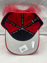 Load image into Gallery viewer, Florida Panthers NHL &#39;47 Red Hitch Adjustable Snapback Hat paired with a Panthers jersey, perfect for any die-hard team supporter.
