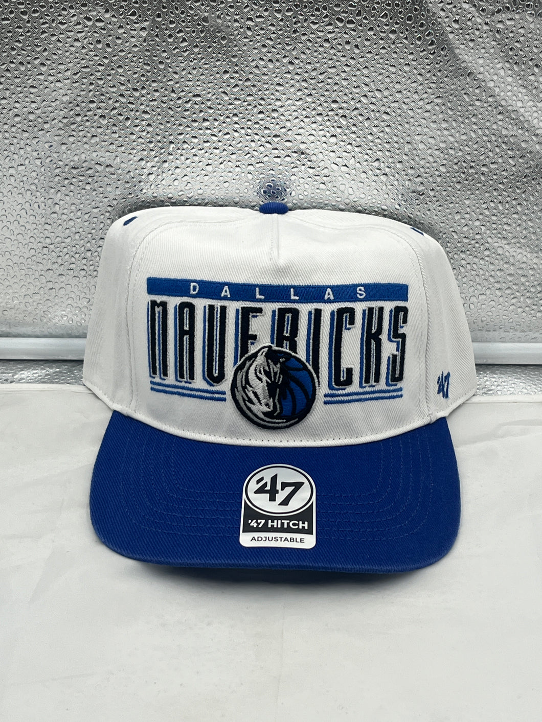 Dallas Mavericks NBA '47 Brand White Two Tone Hitch Snapback Adjustable Hat