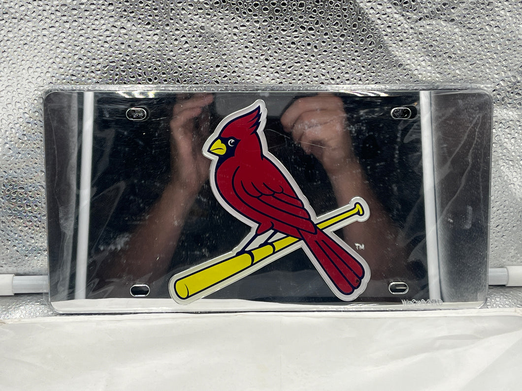 St. Louis Cardinals MLB Silver Lasercut License Plate Wincraft