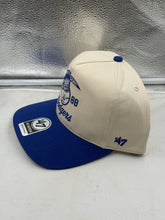 Load image into Gallery viewer, Close-up view of the adjustable strap of the Los Angeles Dodgers 1988 World Series MLB '47 Brand Natural Hitch Hat, emphasizing the comfortable fit of this stylish Los Angeles Dodgers hat.
