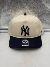 Load image into Gallery viewer, New York Yankees MLB '47 Brand Natural TT Hitch Adjustable Snapback Hat showcasing the iconic Yankees logo, an essential New York Yankees hat for fans.
