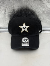 Load image into Gallery viewer, Vanderbilt Commodores NCAA '47 Throwback Black Clean Up Adjustable Strapback Hat, a stylish accessory for fans, showcasing the Vanderbilt Commodores hat design.

