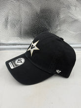 Load image into Gallery viewer, Close-up of the Vanderbilt Commodores NCAA '47 Throwback Black Clean Up Adjustable Strapback Hat, highlighting the quality fabric and adjustable strap for the perfect fit.
