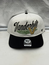 Load image into Gallery viewer, Vanderbilt Commodores NCAA '47 Brand White TT Hitch Adjustable Snapback Hat showcasing the bold Commodores logo, perfect for fans supporting their team.
