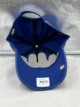 Load image into Gallery viewer, Florida Gators NCAA &#39;47 Throwback Blue Clean Up Adjustable Strapback Hat showcasing the vintage-inspired design and adjustable fit for fans.
