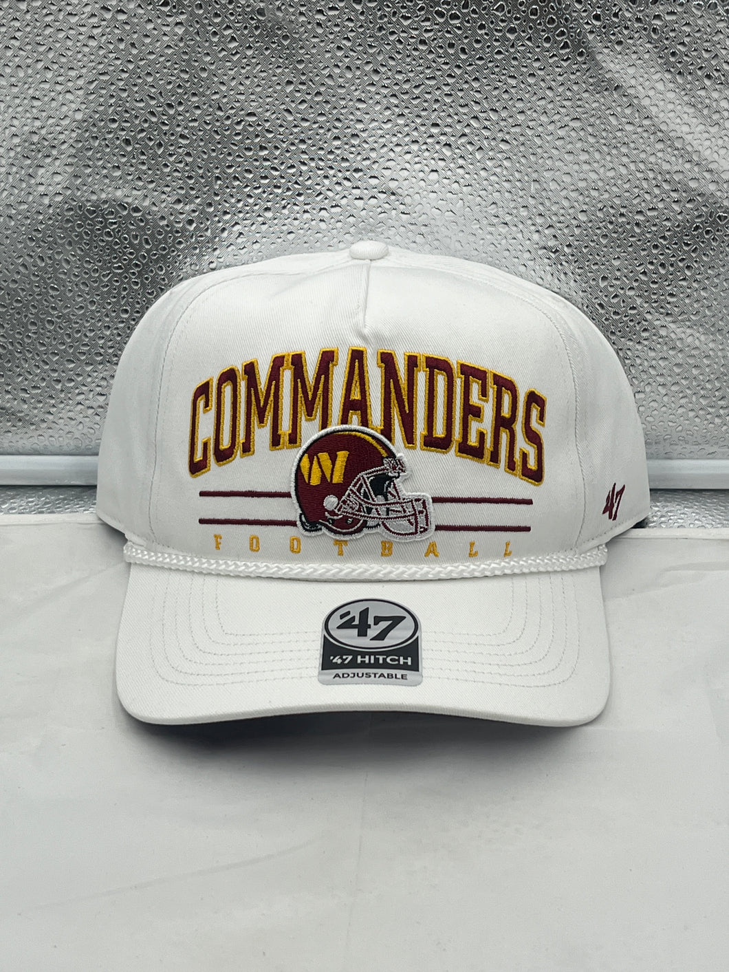 Washington Commanders NFL '47 Brand White Hitch Rope Snapback Adjustable Hat