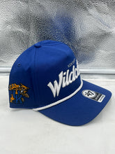 Load image into Gallery viewer, Adjustable snapback feature of the Kentucky Wildcats NCAA &#39;47 Blue Script Rope Hitch Hat, highlighting the custom fit and stylish design for dedicated fans.
