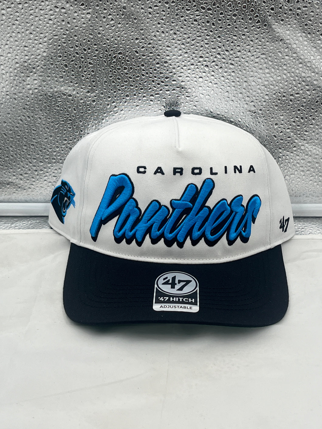 Carolina Panthers NFL '47 Brand White Two Tone Hitch Snapback Adjustable Hat