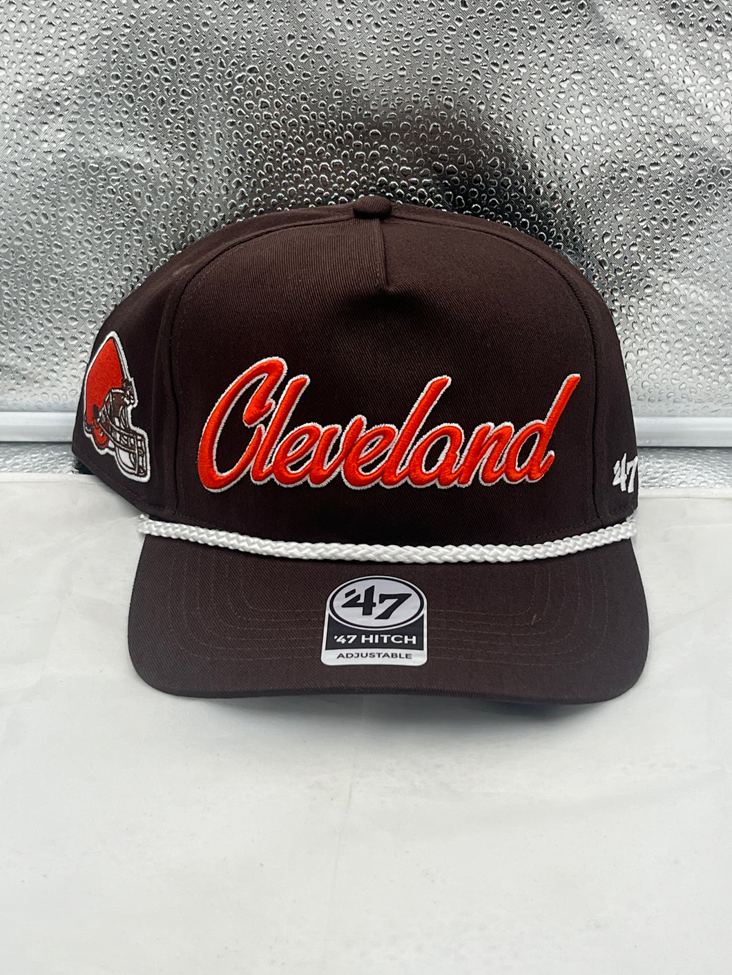 Cleveland Browns NFL '47 Brand Brown Script Hitch Rope Adjustable Snapback Hat