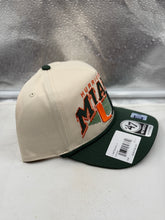 Load image into Gallery viewer, Miami Hurricanes hat - Miami Hurricanes NCAA '47 Brand Natural TT Hitch Rope Adjustable Snapback Hat, back view with snapback closure
