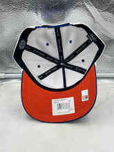 Load image into Gallery viewer, Lifestyle shot of fan wearing Florida Gators NCAA &#39;47 Brand White TT Hitch Rope Adjustable Snapback Hat at an outdoor event, displaying team spirit.
