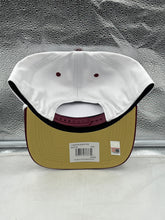 Load image into Gallery viewer, Florida State Seminoles FSU NCAA &#39;47 Brand White TT Hitch Rope Adjustable Hat displayed on a model showcasing school spirit.
