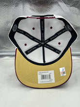 Load image into Gallery viewer, Florida State Seminoles FSU NCAA &#39;47 Brand White TT Hitch Rope Adjustable Hat laid flat, emphasizing its stylish design and adjustable strap.
