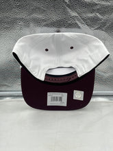 Load image into Gallery viewer, Side view of the Mississippi State Bulldogs NCAA &#39;47 White TT Hitch Rope Adjustable Snapback Hat displaying the snapback feature.
