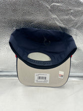 Load image into Gallery viewer, A stylish fan wearing the Ole Miss Rebels NCAA &#39;47 Brand Navy Blue Hitch Rope Adjustable Snapback Hat, demonstrating its comfortable fit and trendy design.
