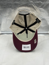 Load image into Gallery viewer, Arizona State Sun Devils NCAA &#39;47 Brand Natural Two Tone Clean Up Adjustable Hat laid flat on a surface with natural lighting.
