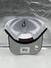 Load image into Gallery viewer, Close-up of the Arizona State Sun Devils NCAA &#39;47 Brand Red Trucker Mesh Rope Adjustable Hat highlighting the quality stitching and adjustable snapback.
