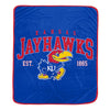 Kansas Jayhawks NCAA Blue Ultra Soft Blanket 50