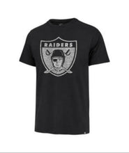 Load image into Gallery viewer, Las Vegas Raiders Throwback NFL &#39;47 Brand Black Premier Franklin Men&#39;s Tee Shirt - Casey&#39;s Sports Store
