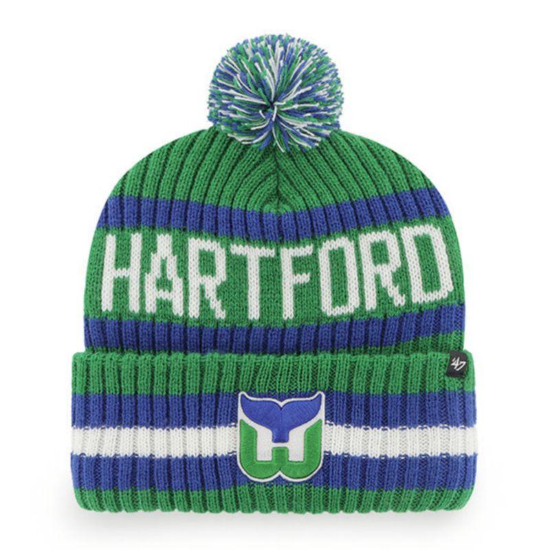 Hartford Whalers Throwback NHL '47 Brand Winter Beanie Knit Ski Cap Hat - Casey's Sports Store