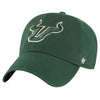 South Florida Bulls USF NCAA '47 Brand Green Clean Up Adjustable Strapback Hat - Stylish and comfortable South Florida Bulls hat for fans.