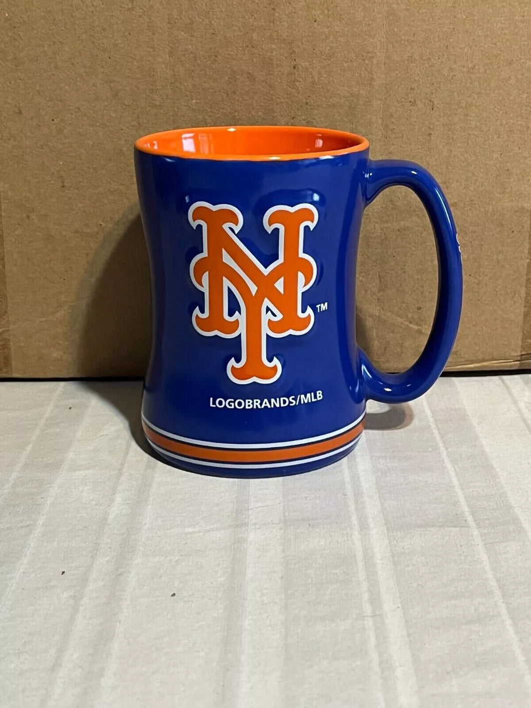 New York Mets MLB Logo Brands 14oz Mug