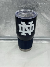 Load image into Gallery viewer, Notre Dame Fighting Irish NCAA 30oz Tumbler Cup Mug featuring the official team logo, perfect for showing team spirit while enjoying hot or cold beverages.
