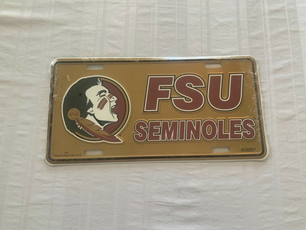 Florida State Seminoles FSU NCAA Metal License Plate - Casey's Sports Store