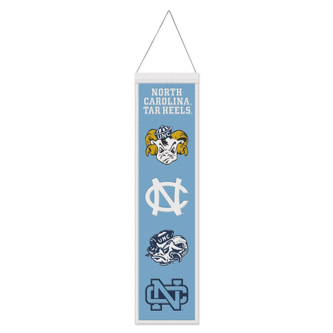 North Carolina Tar Heels NCAA Heritage Banner Embroidered Wool 8