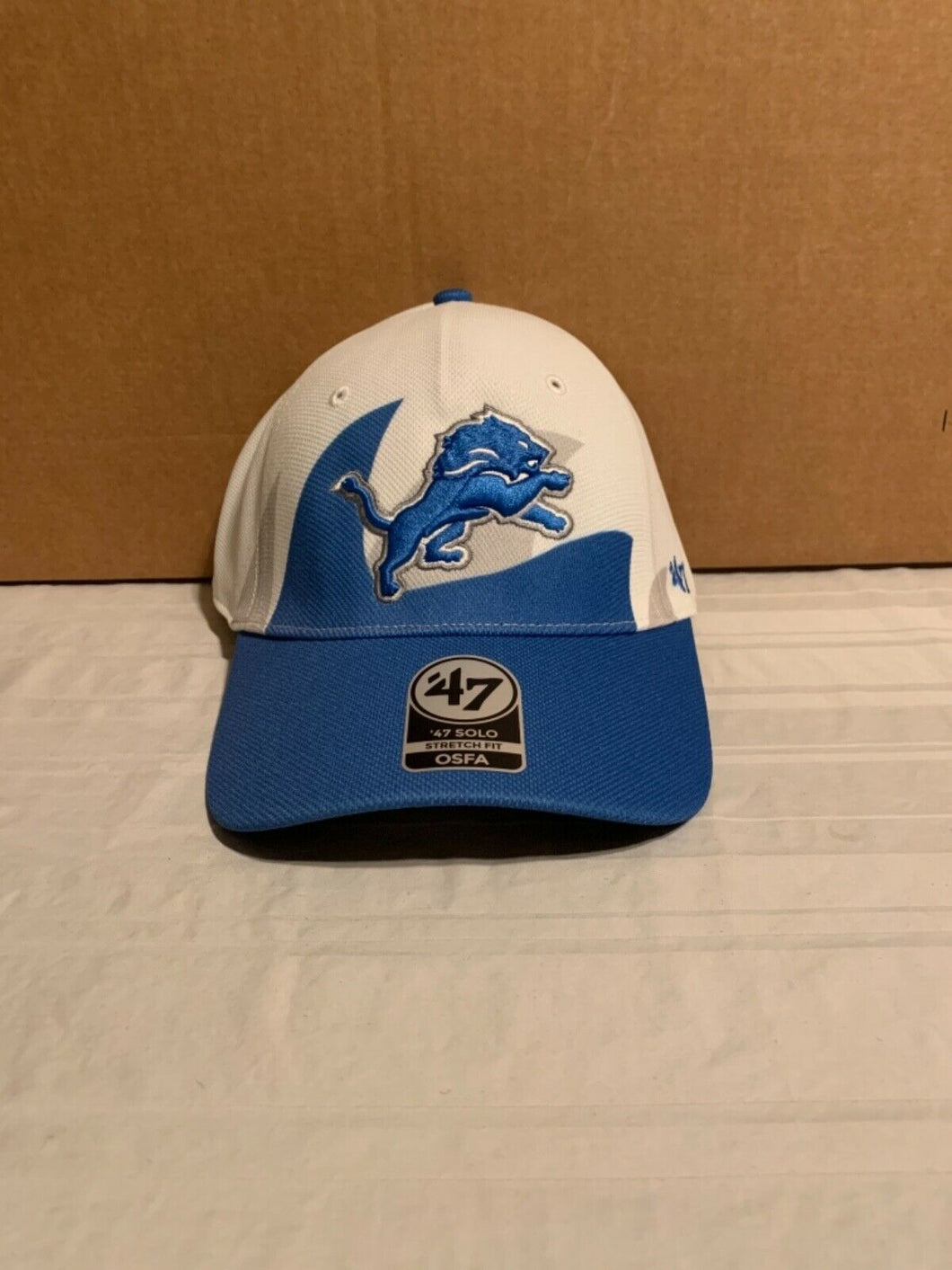 Detroit Lions '47 Brand NFL Solo Wave Stretch Fit One Size Fit Hat Cap - Casey's Sports Store