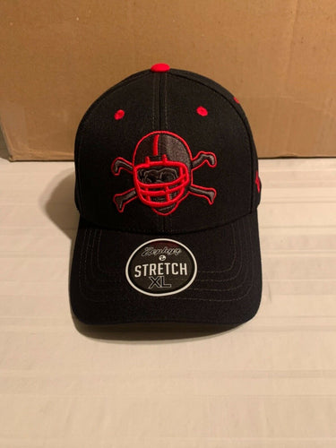 Nebraska Cornhuskers Blackshirts NCAA Zephyr Black Stretch Fit Size XL Hat Cap - Casey's Sports Store
